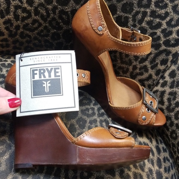 Frye Shoes - Frye wedge sandals 6.5 New